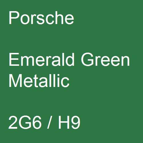 Porsche, Emerald Green Metallic, 2G6 / H9.
